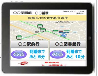 「のる」ボタン