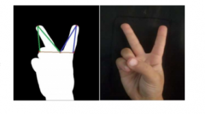 ピースサイン 個人特定