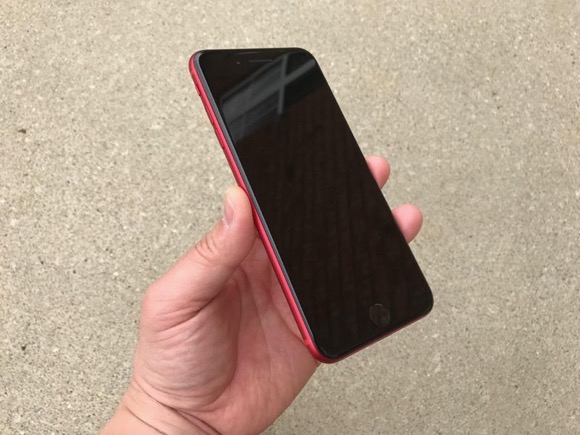 iPhone7 RED ブラック フロントパネル 交換