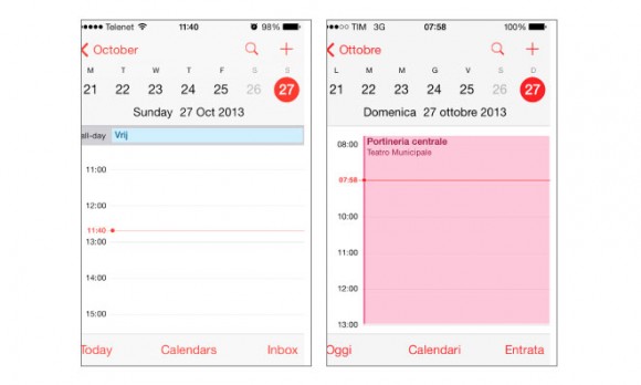 Ios 7 カレンダーの 誤表示 のバグにご注意 Iphone Mania