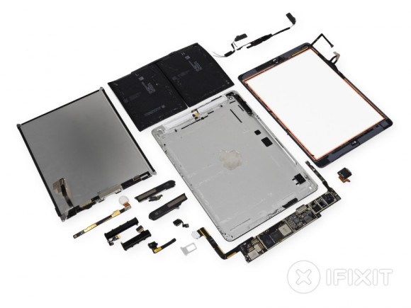 Ipad Airの分解 チップとlg製ディスプレイ クアルコムlteモデム搭載 Iphone Mania