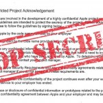 Apple Restricted Project Agreement