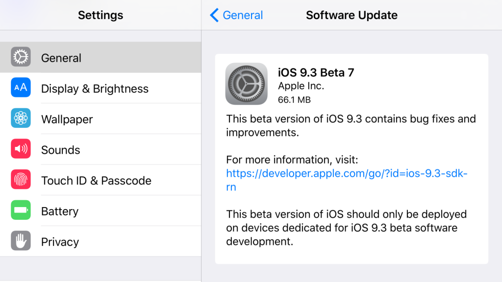 iOS9.3beta7