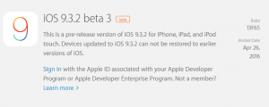 iOS9.3.2beta3