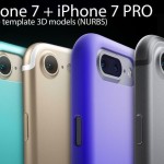 iPhone7　iPhone7 Pro (http://www.martinhajek.com/iphone-7pro-3d-models-case-templates/)