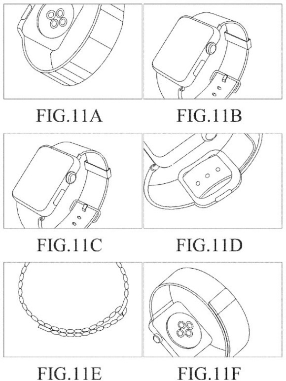 Samsung 特許申請書 Apple Watch デザイン