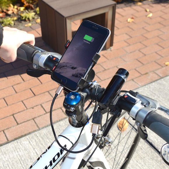 自転車でiphoneを充電 ペダルも重くならないチャージャーが発売 Iphone Mania
