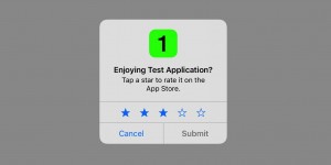 ios11 アプリ　ポップアップ　レーティング　レビュー　　評価