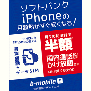ソフトバンク 格安SIM 日本通信 通話