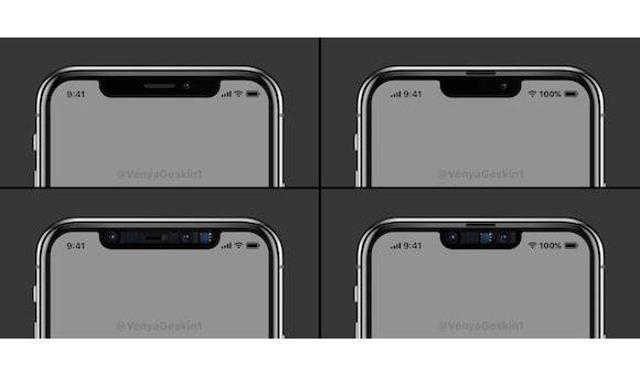 2019 iPhone ノッチコンセプト Ben Geskin @VenyaGeskin1 Twitter