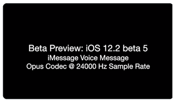 iOS12.2 ベータ5 iMessage 音声 ボイスメッセージ MacRumors