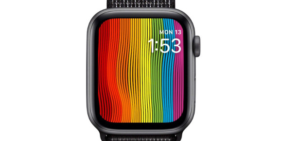 Apple Watch Watchos 5 2 1で新たなレインボーカラーの文字盤が追加 Iphone Mania