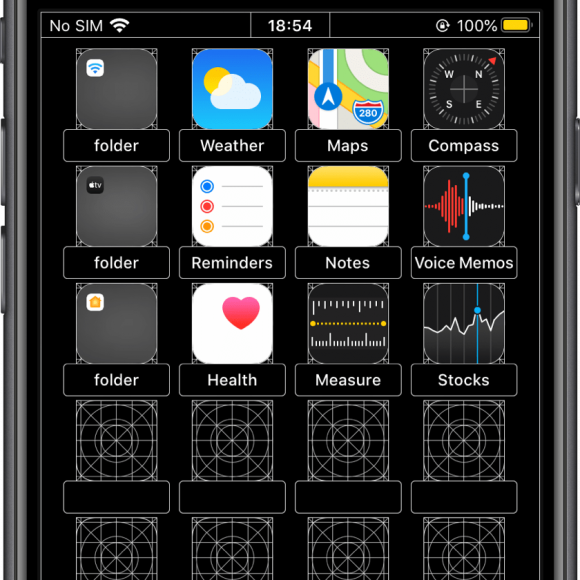 Touch Id搭載iphone向け設計図デザインの壁紙 Ios13 2以降に対応 Iphone Mania