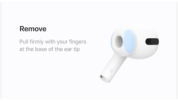 Apple Support AirPods Pro イヤーチップ交換方法