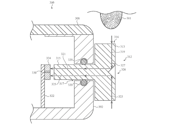 USPTO Apple Watch 指紋センサー 特許
