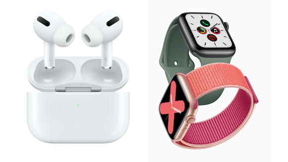 AirPods Pro と Apple Watch Series 5