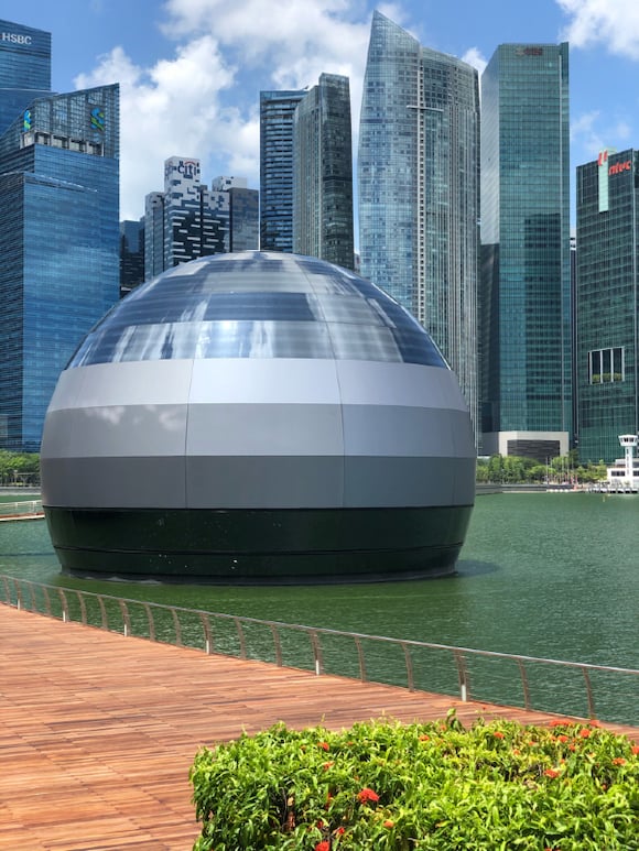 シンガポール 球体 Apple Store