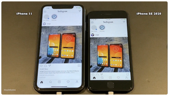 iPhone SE（第2世代） iPhone11 比較
