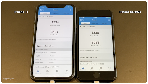 iPhone SE（第2世代） iPhone11 比較