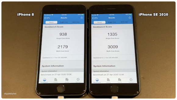 iPhone SE（第2世代） iPhone8 比較