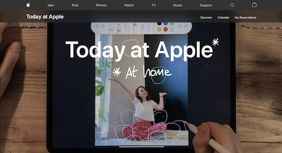 Today at Apple at home