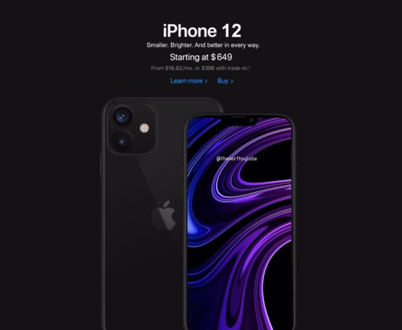 iPhone12 in apple store concept