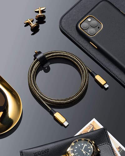 Anker 2020 Special Edition 24K Gold USB C to Lightning Cable (6 ft) PowerLine+ III