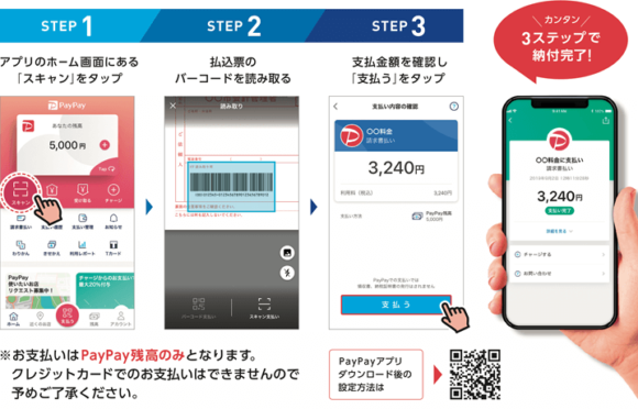 PayPay請求書払いの利用方法