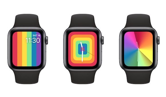 watchOS6.2.5 Apple Watch 2020 プライド Pride 文字盤 ウオッチフェイス