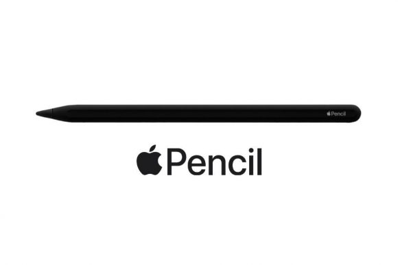Apple pencil black with logo