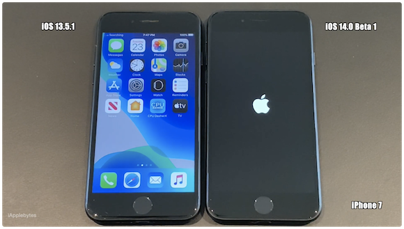iOS14ベータ1 スピードテスト