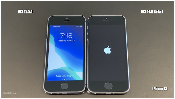 iOS14ベータ1 スピードテスト