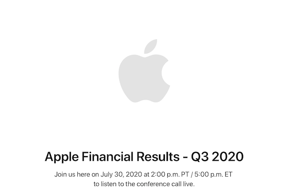 Apple 2020年度第3四半期 業績発表