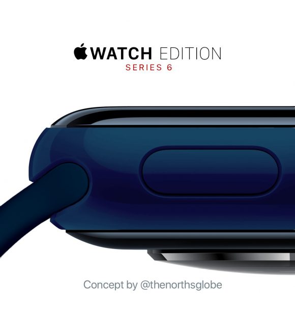 Apple Watch Edition S6セラミック、ミッドナイトブルーのコンセプト画像