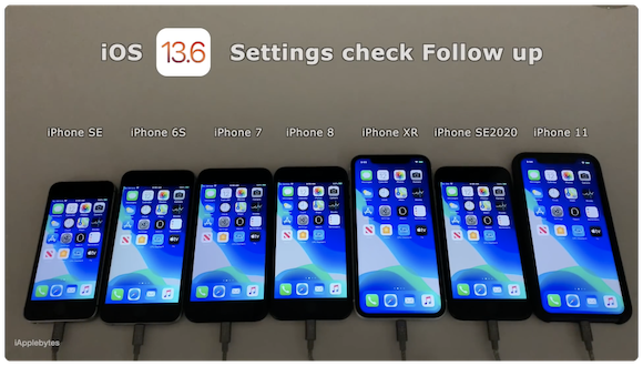 iAppleBytes iOS13.6 バッテリーテスト