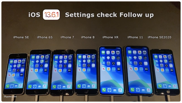 iAppleBytes iOS13.6.1 バッテリーテスト