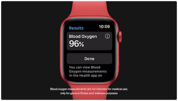 Apple Watch 血中酸素濃度