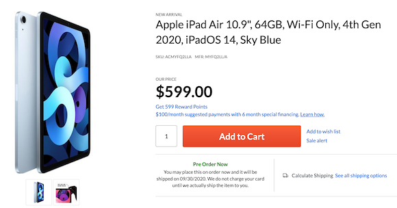 iPad Air 4 shipping date_02