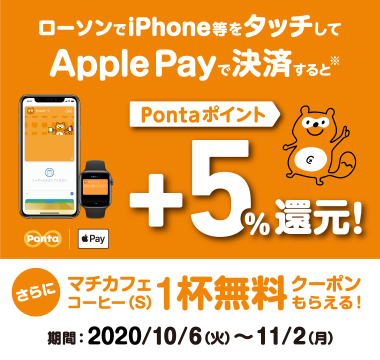 ローソンで Apple Wallet のpontaと Apple Pay 同時利用キャンペーンが開催中 Iphone Mania