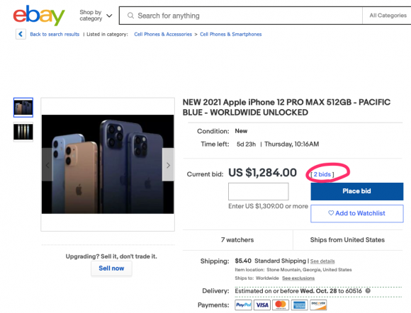 iPhone12 Pro Max ebay
