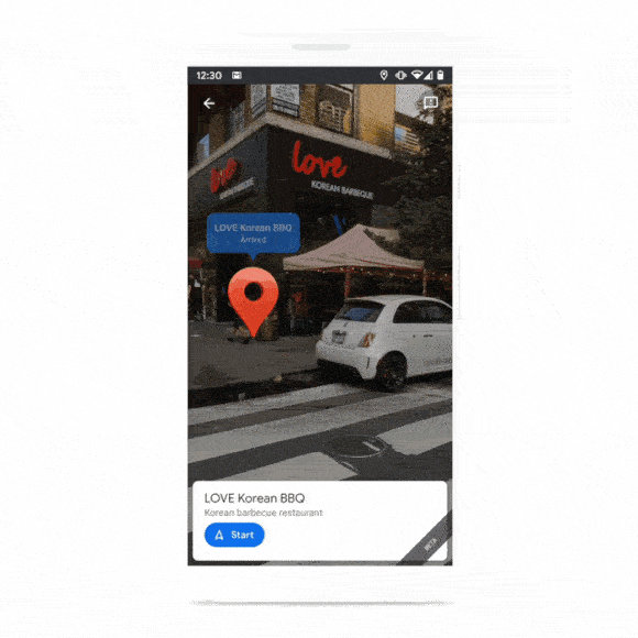 google マップ live view