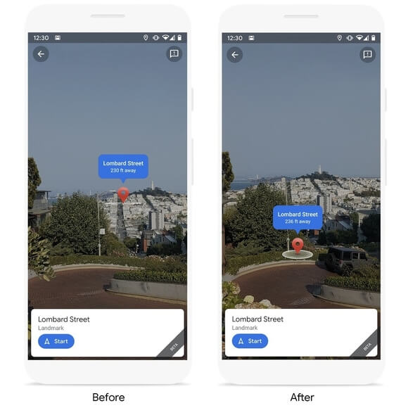 google マップ live view