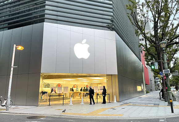 Apple 心斎橋 取材