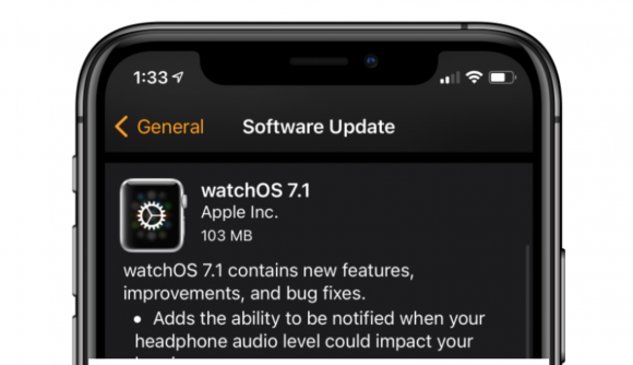 watchOS7.1 ベータ