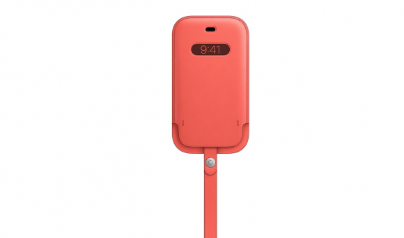 MagSafe対応iPhone 12 miniレザースリーブ - ピンクシトラス