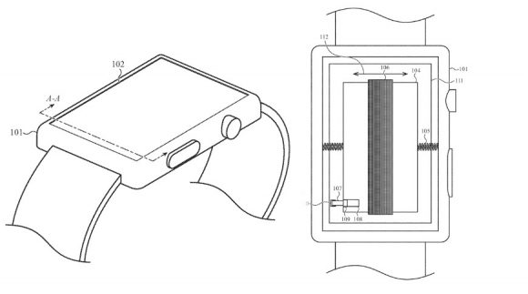 Apple WatchのTapticエンジンに関する特許の画像