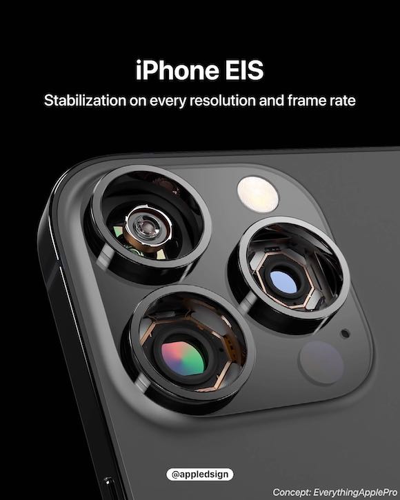 iPhone new rear camera EIS OIS