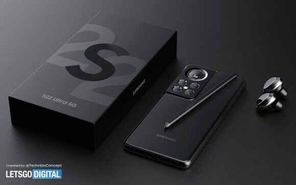 Samsung Galaxy S22 Ultraの写実的なレンダリング画像が公開 - iPhone 
