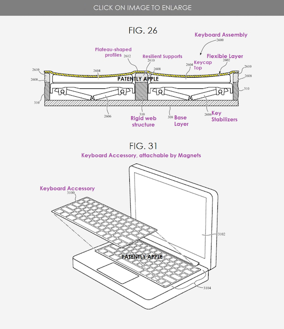 Detachable keyboard patent