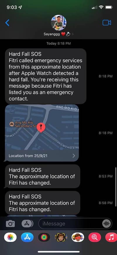 Apple watch fall detection